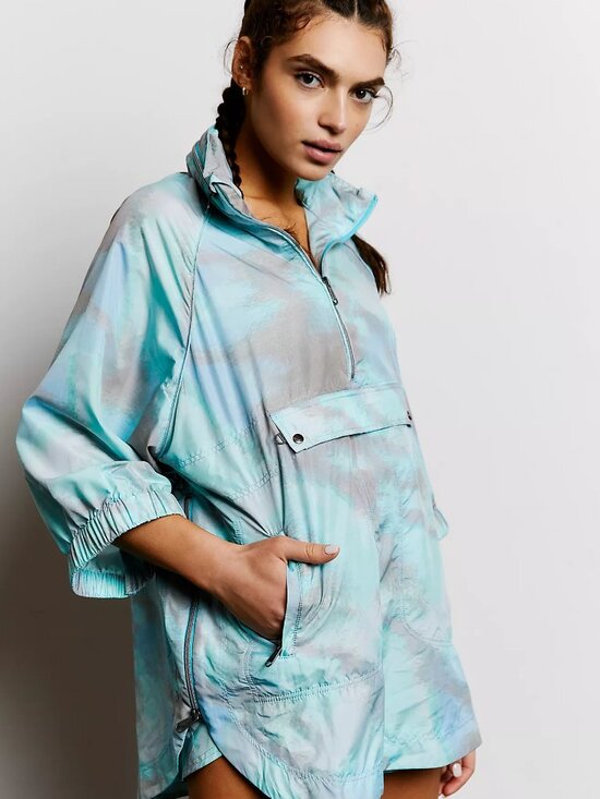 Free People Jackets & Blazers - L Women's Free People Movement To Dye For Packable Jacket In Sea Mist